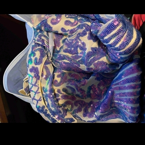 Party Baroque Sequined Sleeveless Mermaid Special Event Maxi Dress - Picture 11 of 14